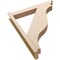 Ekena Millwork 6-in W x 36-in D x 44-in H Funston Trad Rough Cedar Woodgrain TimberThane Outlooker, Primed Tan OUTUR060X36X44FST04RCPR - alternate 5